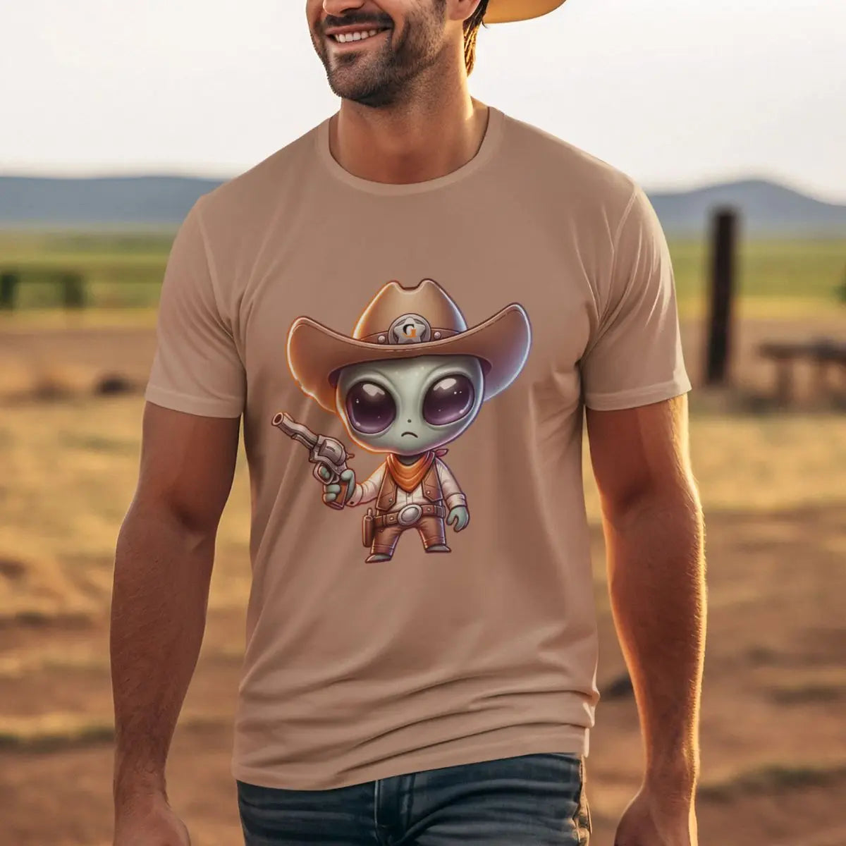 Camiseta Alien Faroeste