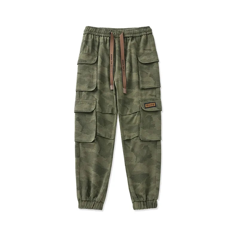 Men's Tactical Camouflage Overalls M-6XL Autumn High-Quality Cotton Multi-Pocket Trousers Sports Training Casual Work Pants New
