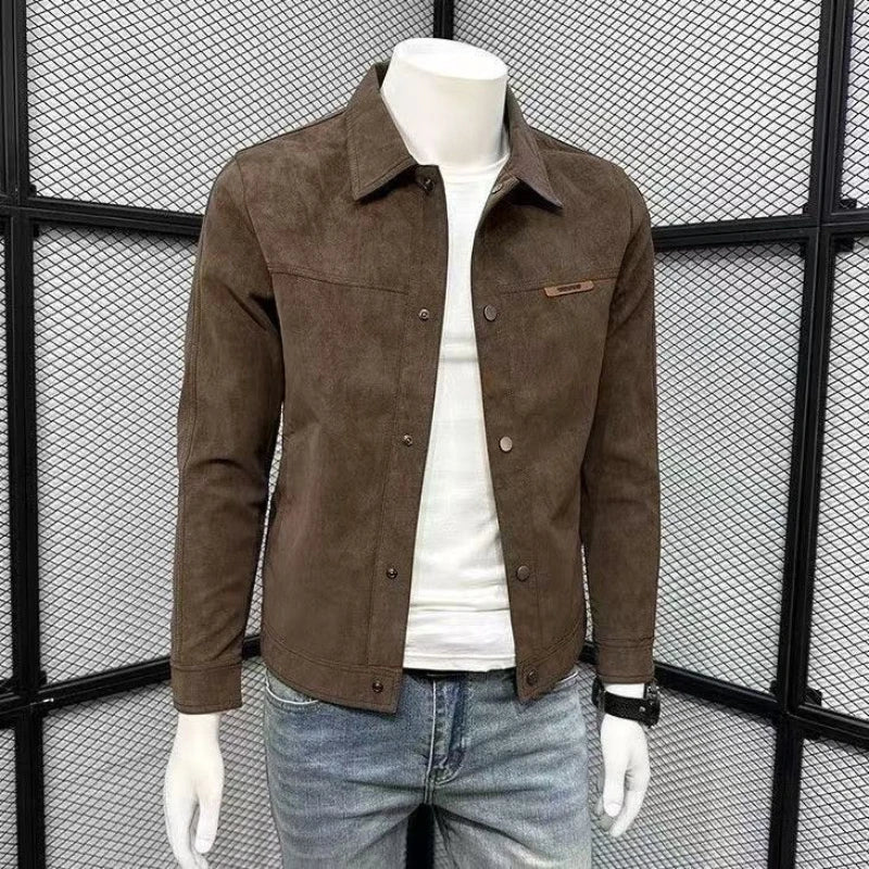 Autumn Motorcycle Jacket New Men's Tight Fitting Jacket American High Street Casual Top High Quality Men's Clothing 2025
