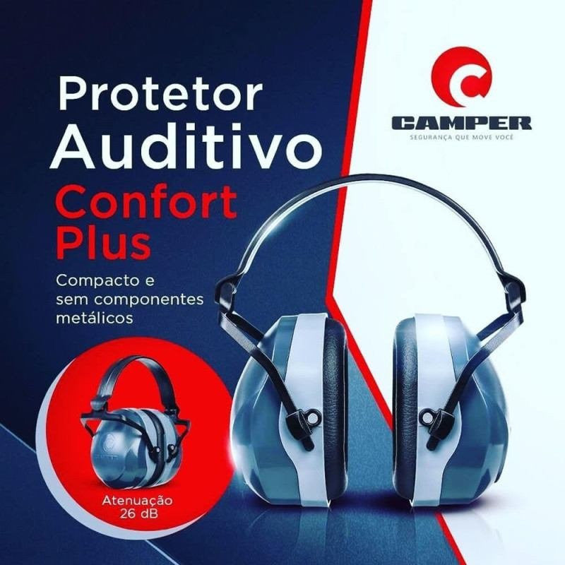 Abafador Concha Confort Plus 26 Decibéis - Camper