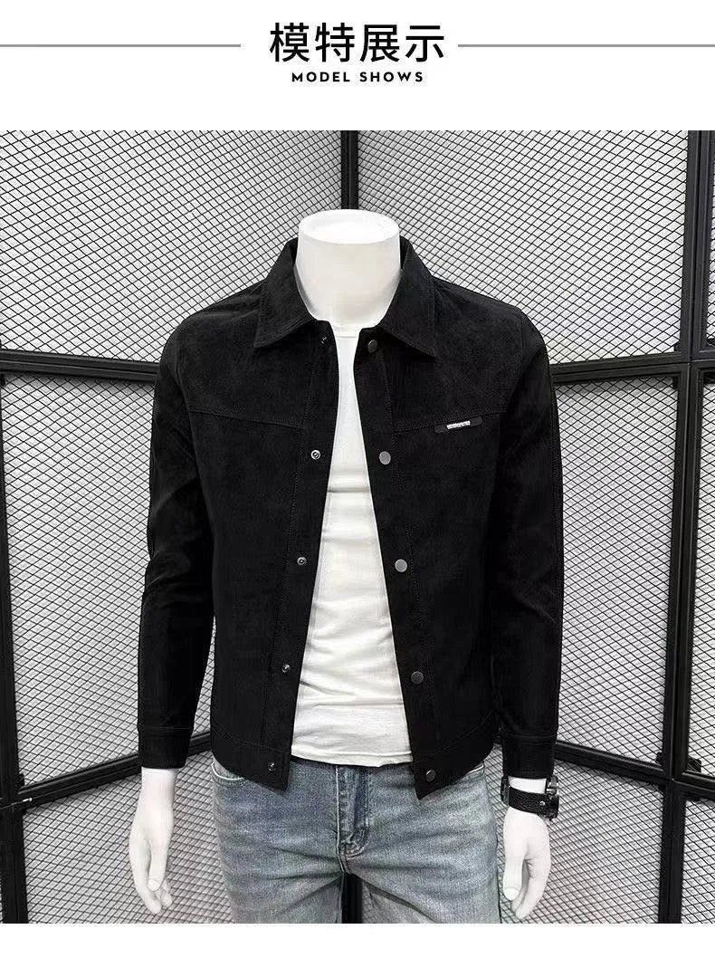 Autumn Motorcycle Jacket New Men's Tight Fitting Jacket American High Street Casual Top High Quality Men's Clothing 2025