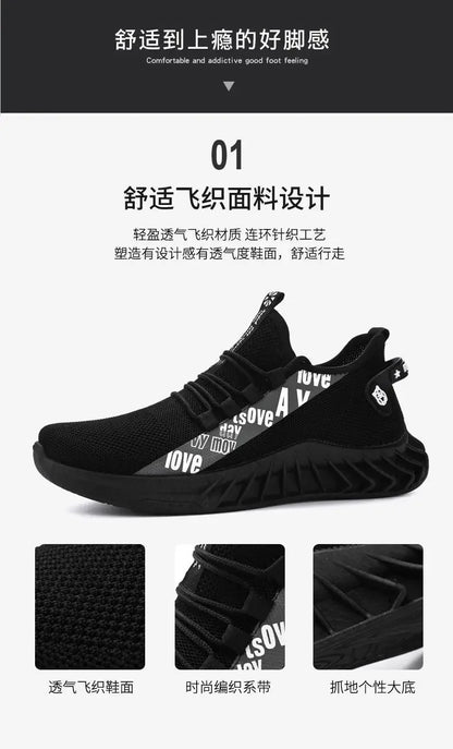 Soft Men Outdoor Fashion Sneakers Male Vulcanized Shoes Lightweight Mens Shoes Breathable Shoes Zapatillas Deportivas De Hombres
