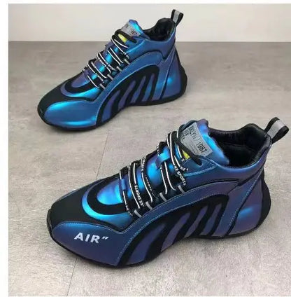 Men Fashion Sneakers Casual Lightweight Breathable Running Shoes Men Sneakers Lace-up Platform Sneakers Footwear Zapatos Hombre