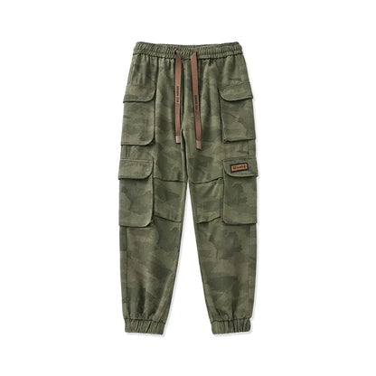 Men's Tactical Camouflage Overalls M-6XL Autumn High-Quality Cotton Multi-Pocket Trousers Sports Training Casual Work Pants New