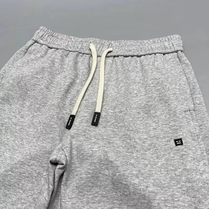 Men's Autumn Casual Pants Cotton Warm Sports Sweatpants Loose Large Solid Color Trousers for Men Classic Men's Clothing 2024 New
