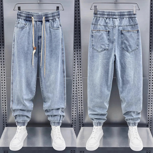 Autumn Men's Casual Pants Korean Version of Harajuku High Street Jeans Hip Hop Trousers High Quality Men's Clothing Streetwear