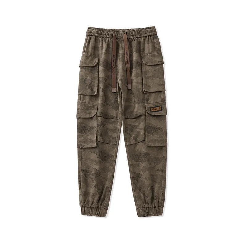 Men's Tactical Camouflage Overalls M-6XL Autumn High-Quality Cotton Multi-Pocket Trousers Sports Training Casual Work Pants New