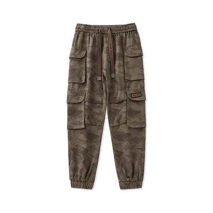 Men's Tactical Camouflage Overalls M-6XL Autumn High-Quality Cotton Multi-Pocket Trousers Sports Training Casual Work Pants New