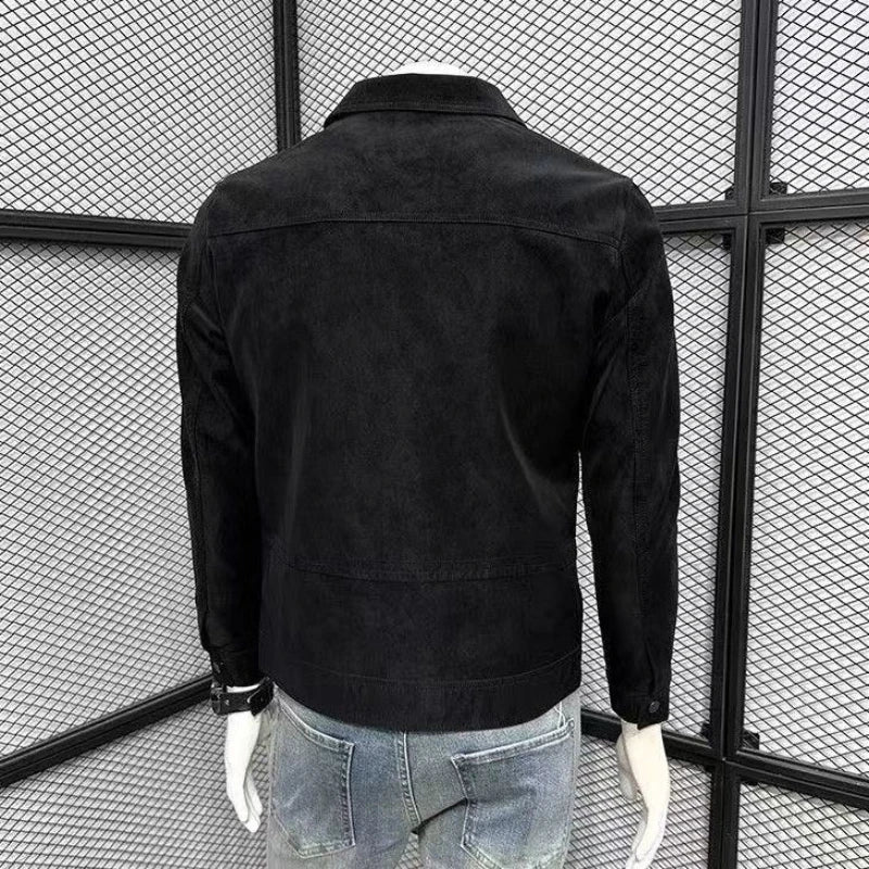 Autumn Motorcycle Jacket New Men's Tight Fitting Jacket American High Street Casual Top High Quality Men's Clothing 2025