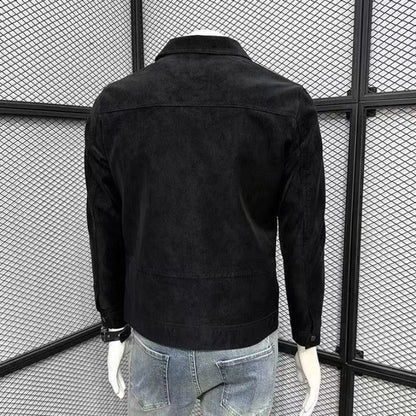 Autumn Motorcycle Jacket New Men's Tight Fitting Jacket American High Street Casual Top High Quality Men's Clothing 2025