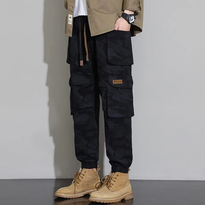 Men's Tactical Camouflage Overalls M-6XL Autumn High-Quality Cotton Multi-Pocket Trousers Sports Training Casual Work Pants New