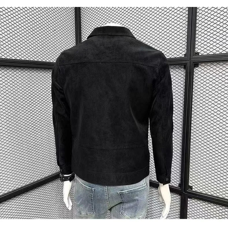 Autumn Motorcycle Jacket New Men's Tight Fitting Jacket American High Street Casual Top High Quality Men's Clothing 2025