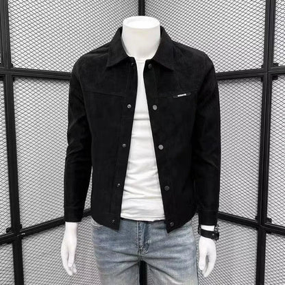Autumn Motorcycle Jacket New Men's Tight Fitting Jacket American High Street Casual Top High Quality Men's Clothing 2025