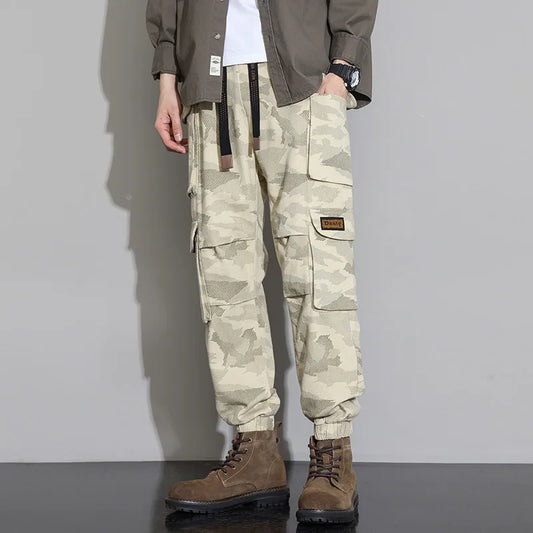 Men's Tactical Camouflage Overalls M-6XL Autumn High-Quality Cotton Multi-Pocket Trousers Sports Training Casual Work Pants New
