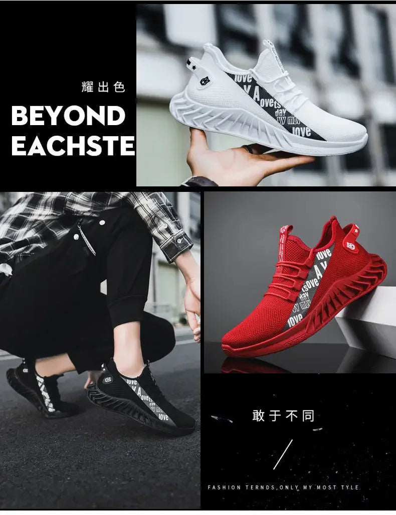 Soft Men Outdoor Fashion Sneakers Male Vulcanized Shoes Lightweight Mens Shoes Breathable Shoes Zapatillas Deportivas De Hombres