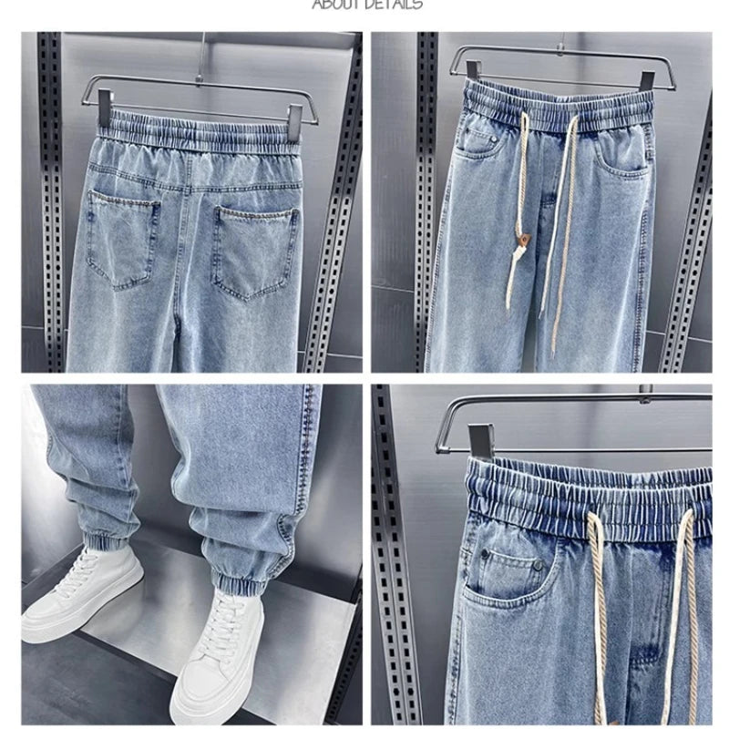 Autumn Men's Casual Pants Korean Version of Harajuku High Street Jeans Hip Hop Trousers High Quality Men's Clothing Streetwear