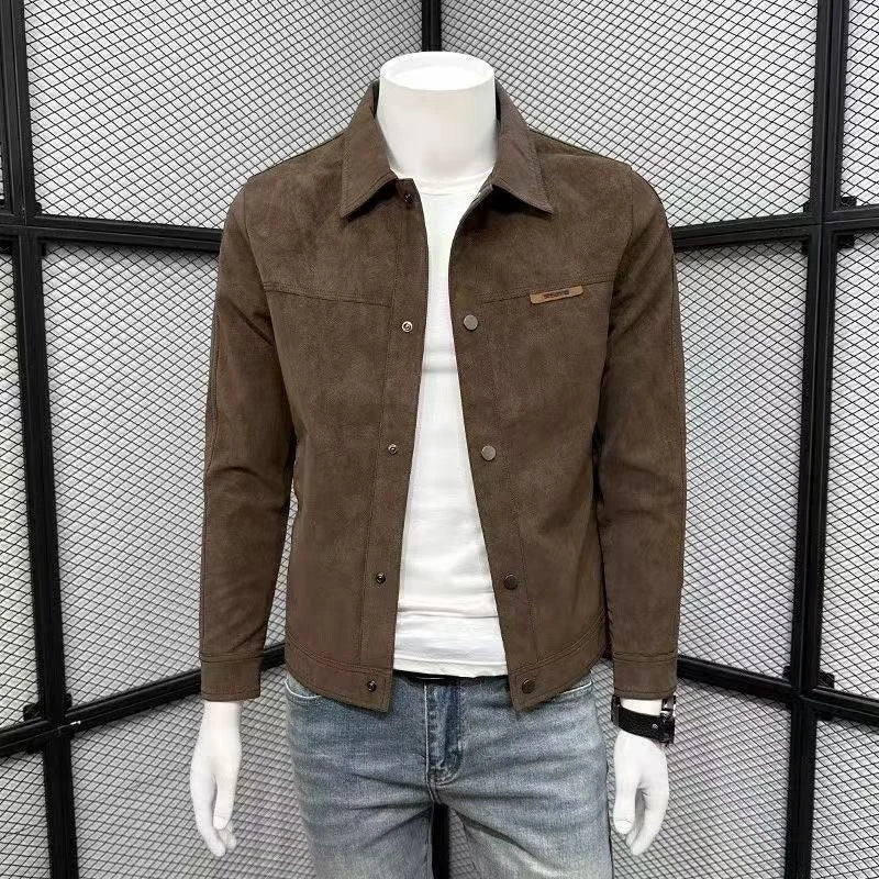 Autumn Motorcycle Jacket New Men's Tight Fitting Jacket American High Street Casual Top High Quality Men's Clothing 2025