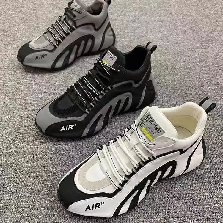 Men Fashion Sneakers Casual Lightweight Breathable Running Shoes Men Sneakers Lace-up Platform Sneakers Footwear Zapatos Hombre