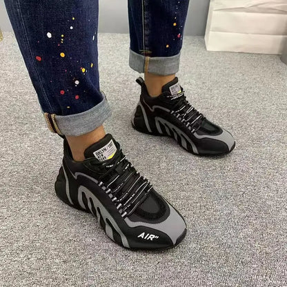 Men Fashion Sneakers Casual Lightweight Breathable Running Shoes Men Sneakers Lace-up Platform Sneakers Footwear Zapatos Hombre