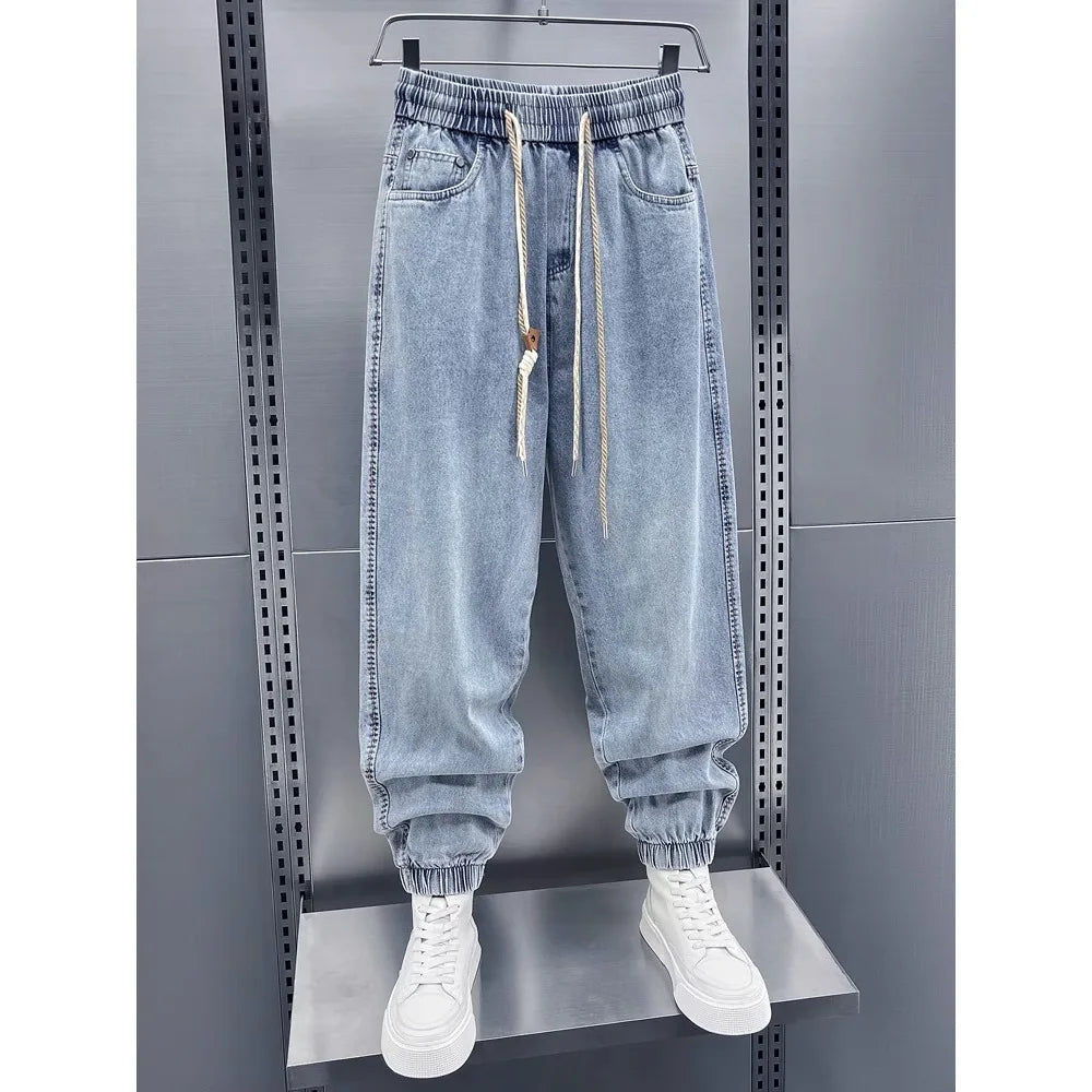 Autumn Men's Casual Pants Korean Version of Harajuku High Street Jeans Hip Hop Trousers High Quality Men's Clothing Streetwear