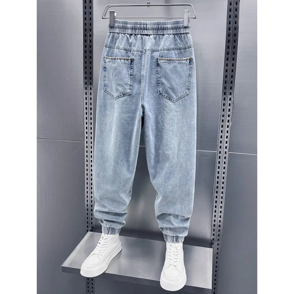 Autumn Men's Casual Pants Korean Version of Harajuku High Street Jeans Hip Hop Trousers High Quality Men's Clothing Streetwear