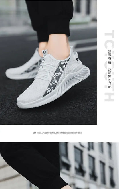 Soft Men Outdoor Fashion Sneakers Male Vulcanized Shoes Lightweight Mens Shoes Breathable Shoes Zapatillas Deportivas De Hombres