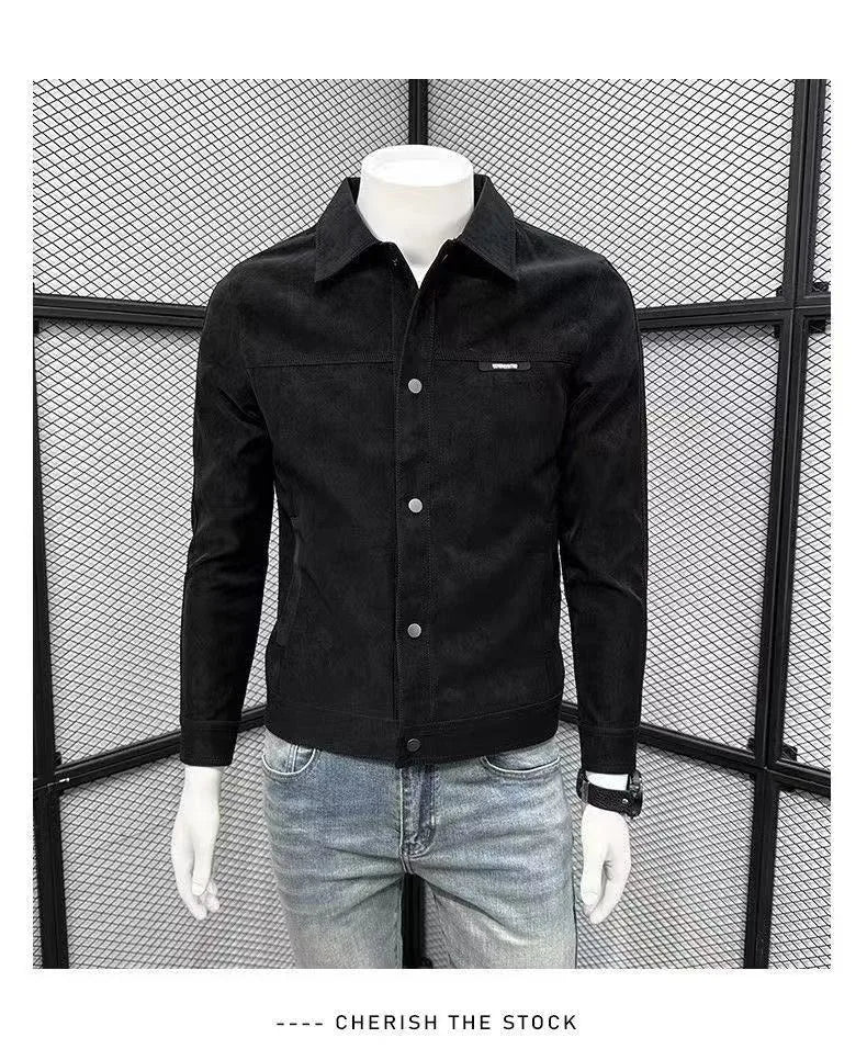 Autumn Motorcycle Jacket New Men's Tight Fitting Jacket American High Street Casual Top High Quality Men's Clothing 2025