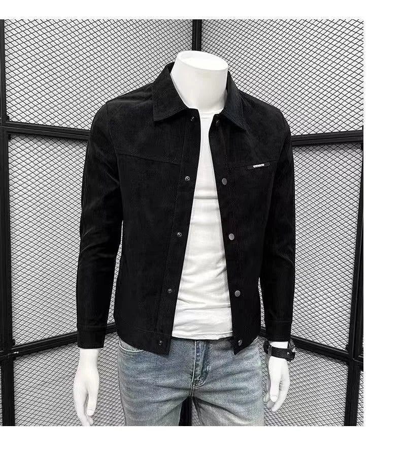 Autumn Motorcycle Jacket New Men's Tight Fitting Jacket American High Street Casual Top High Quality Men's Clothing 2025