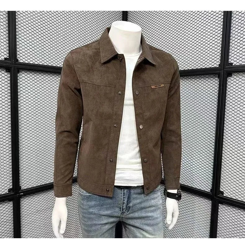 Autumn Motorcycle Jacket New Men's Tight Fitting Jacket American High Street Casual Top High Quality Men's Clothing 2025