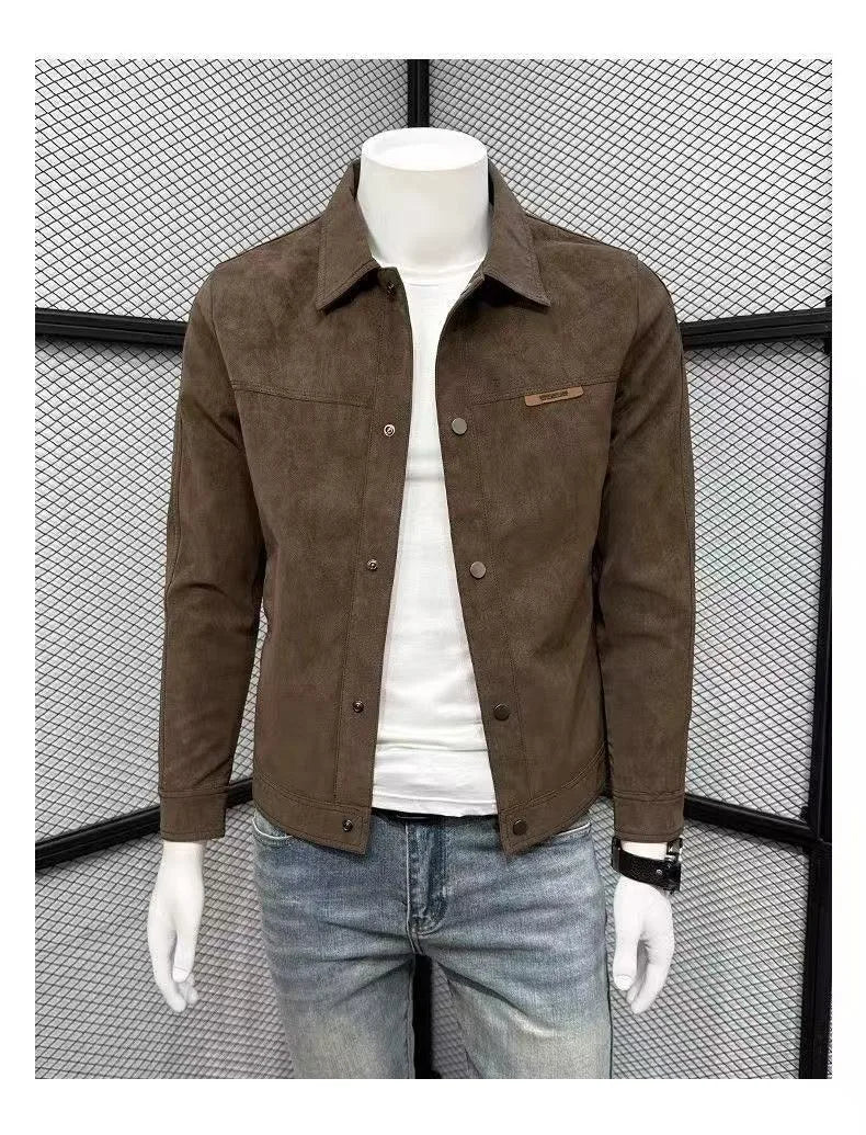 Autumn Motorcycle Jacket New Men's Tight Fitting Jacket American High Street Casual Top High Quality Men's Clothing 2025