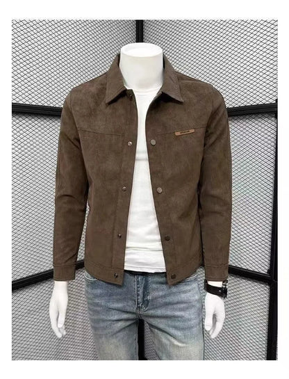 Autumn Motorcycle Jacket New Men's Tight Fitting Jacket American High Street Casual Top High Quality Men's Clothing 2025